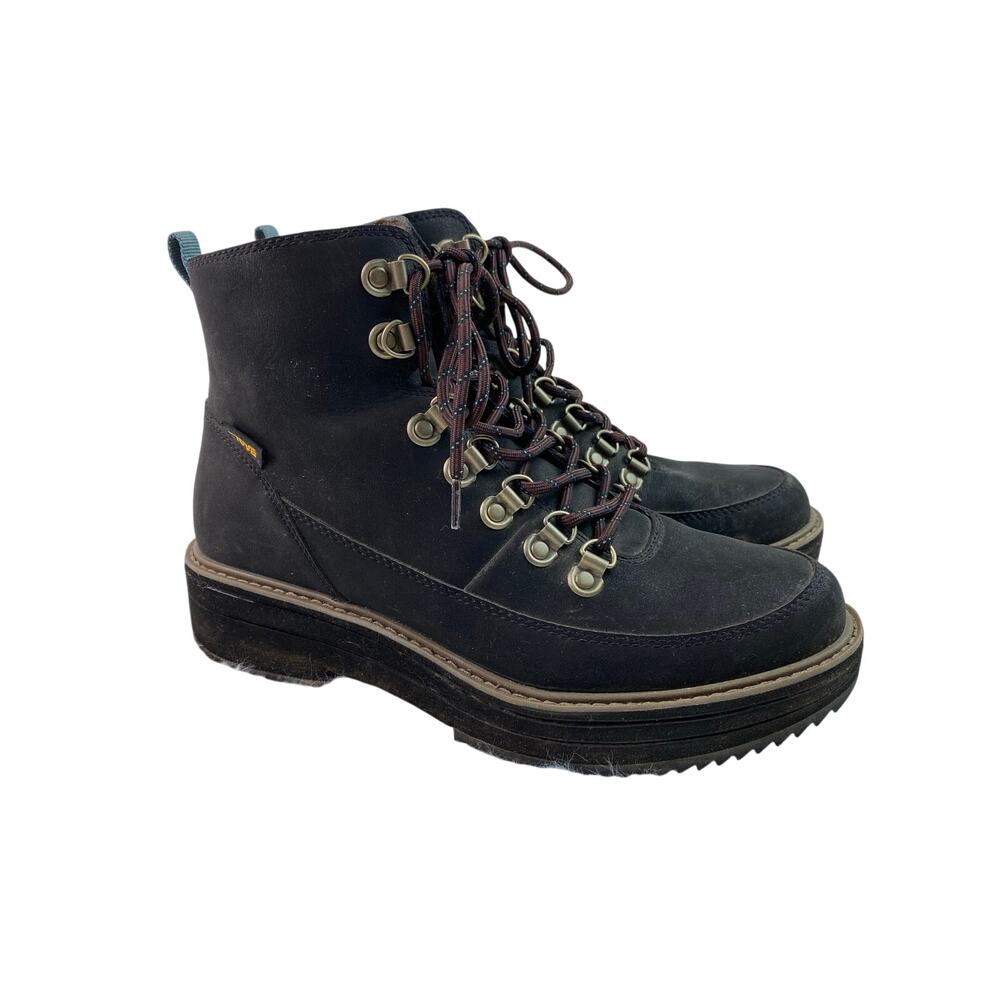 Teva 1123510 Women's 9‎ Black Midform Lace Up Boots *